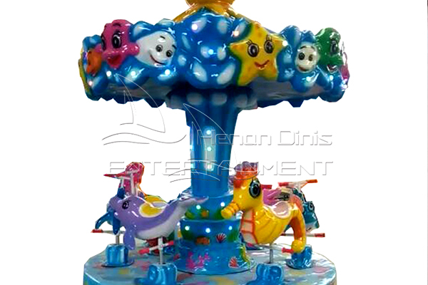 3 Horse Kids Carousel for Sale for Kindergartens, Stores, and Shopping Malls