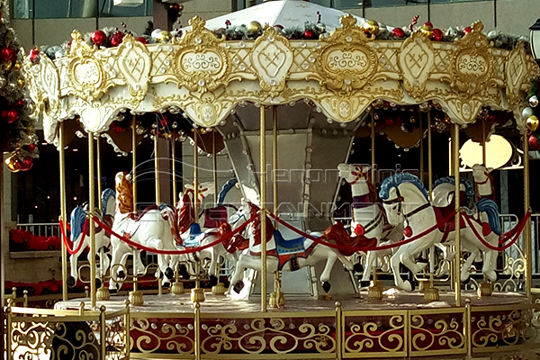 Christmas merry go round used for carnival 