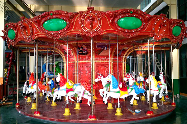 Dinis Antique Amusement Merry Go Round Kids Party Rides with Beautiful Decoration