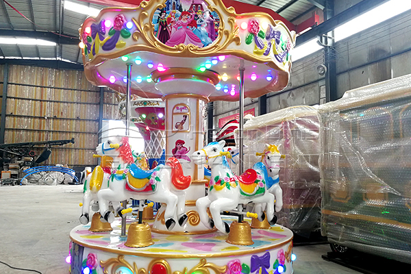 Dinis Coin Operated Animal Pony Carnival Carousel Horse Rides for Squares, Stores and Other Indoor Places