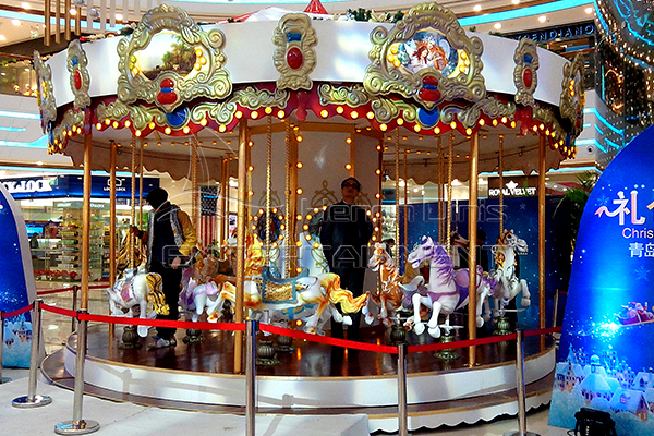 Large Indoor Merry Go Round Carnival Ride Amusement Park Equipment Built by Dinis Company