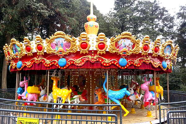Outdoor animal Merry Go Round with 36 Seats for Children