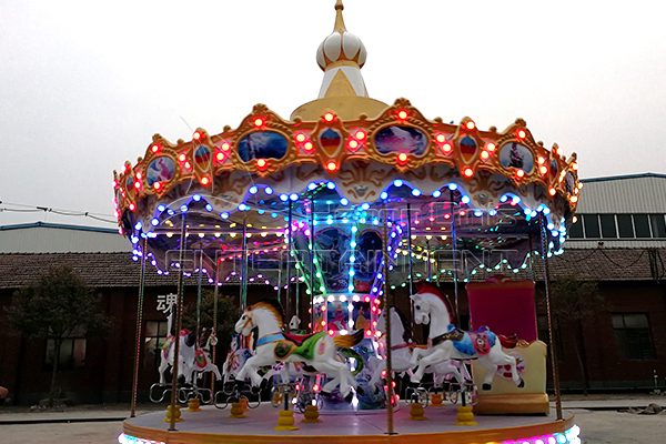 The Customized Carousel Merry Go Round Rides are Available in Dinis Plan
