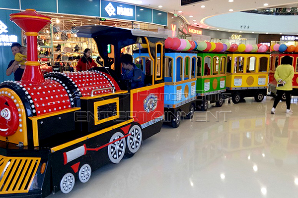 vintage shopping mall sightseeing train 