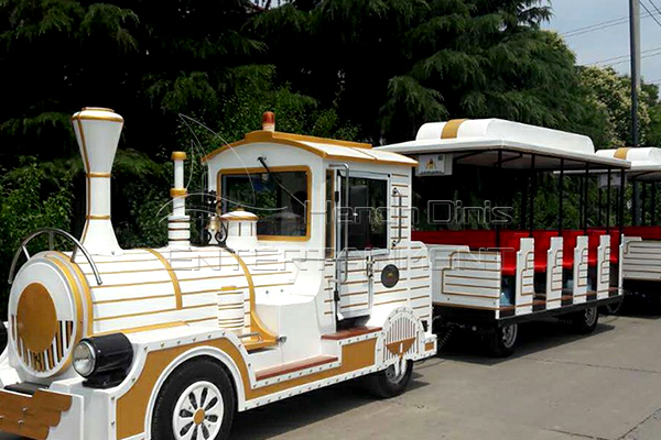 diesel sightseeing train set for outdoor use 