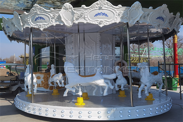 24 seat lower drive simple carousel 