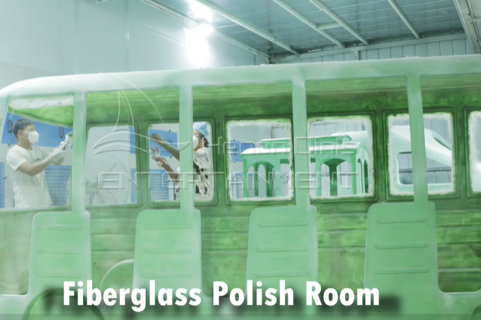 Fiberglass polishing room