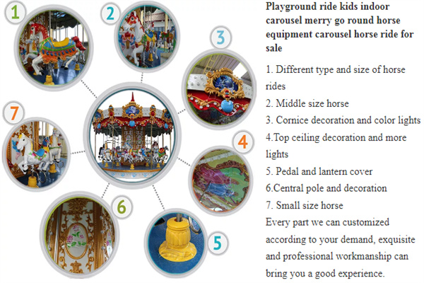 amusement park carousel accessories & details