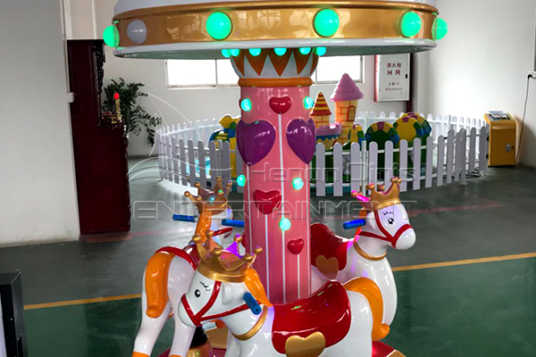 3 seats carousel horse rides for your mobile business in the fair