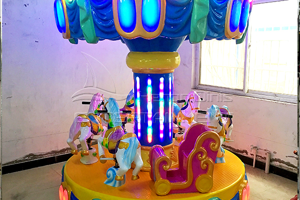 coin operated carousel manufactured with fiberglass in Dinis