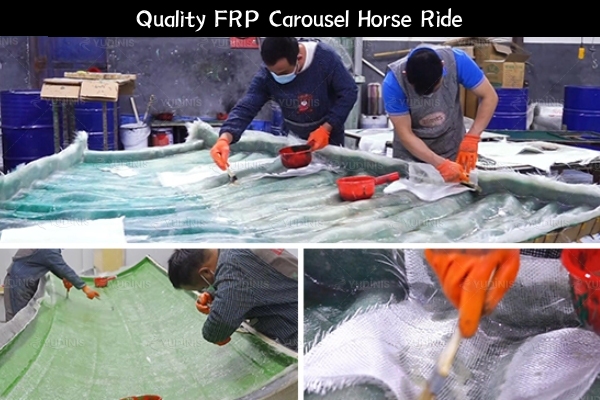 FRP Carousel Merry Go Round Ride