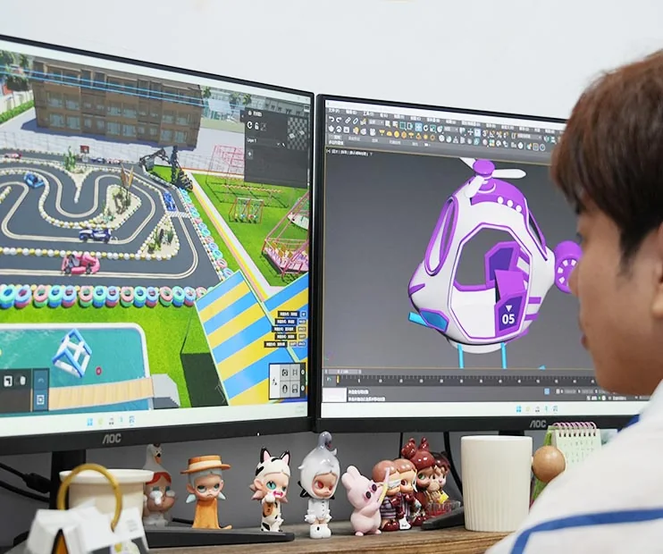 3D modelling team for amusement rides