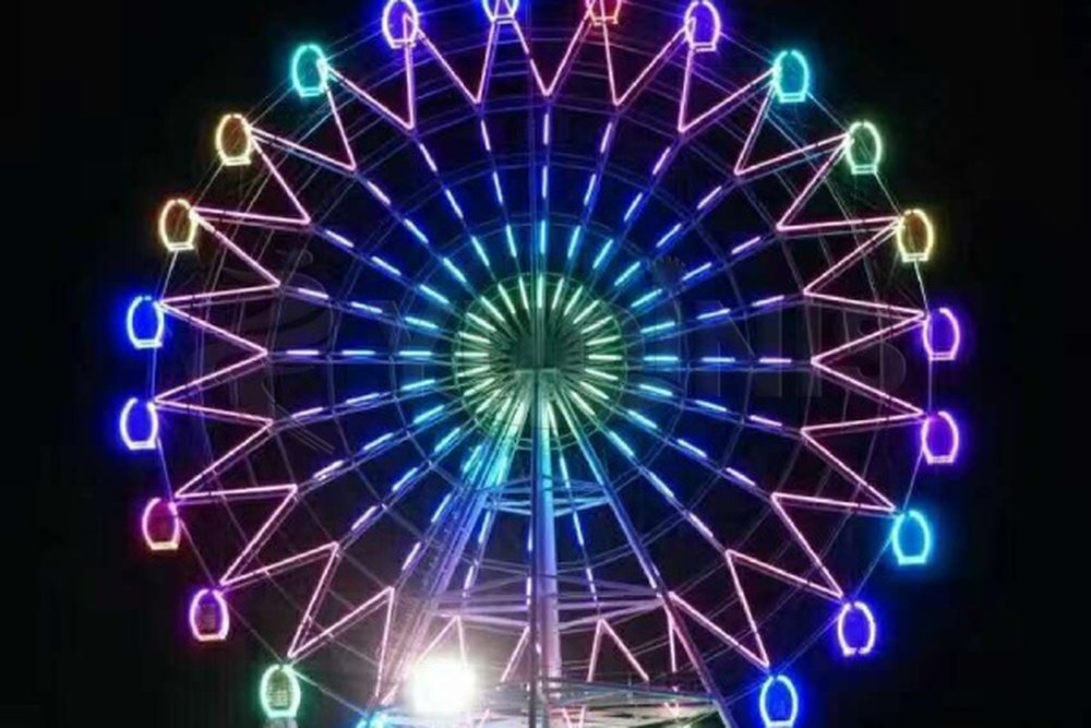 42m ferris wheel installed in an outdoor amusement park