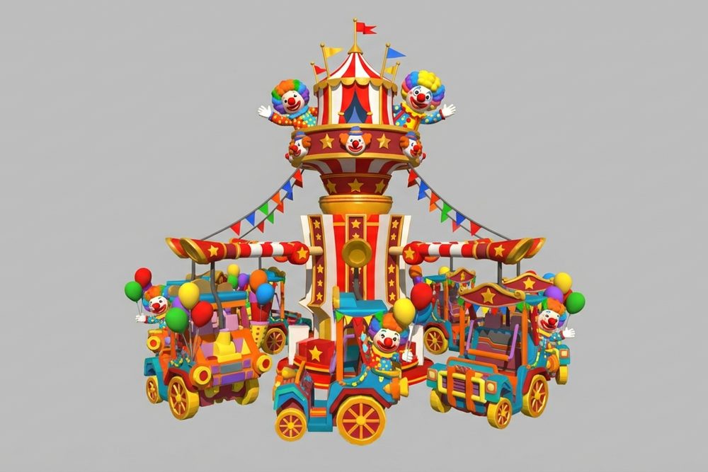 Circus themed amusement ride by DINIS
