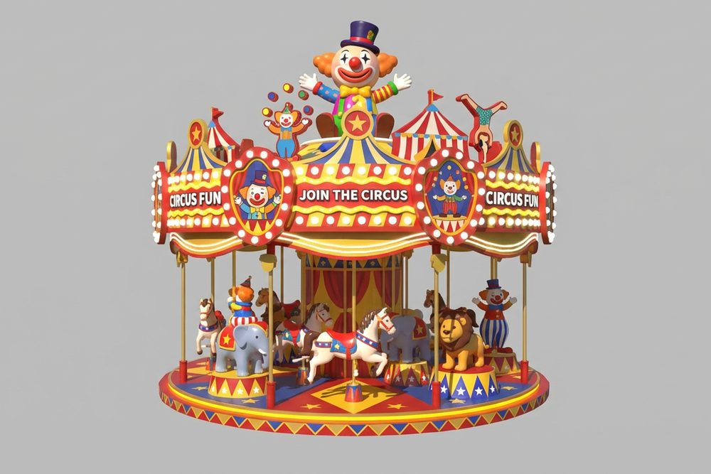Circus themed amusement ride by DINIS