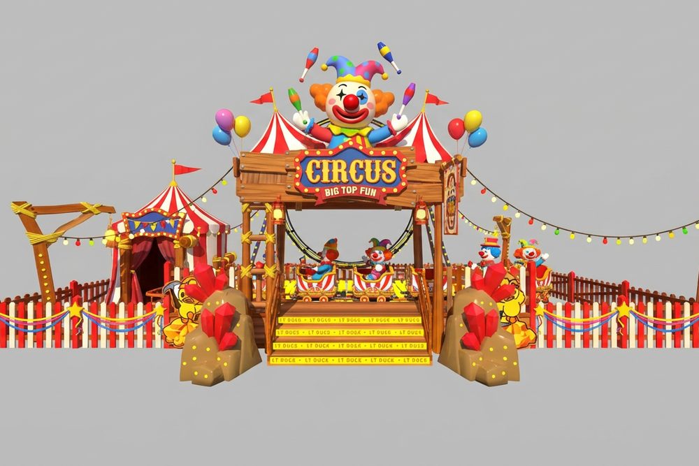 Circus themed amusement ride by DINIS