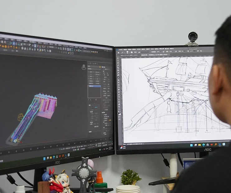 Concept art department for themed rides