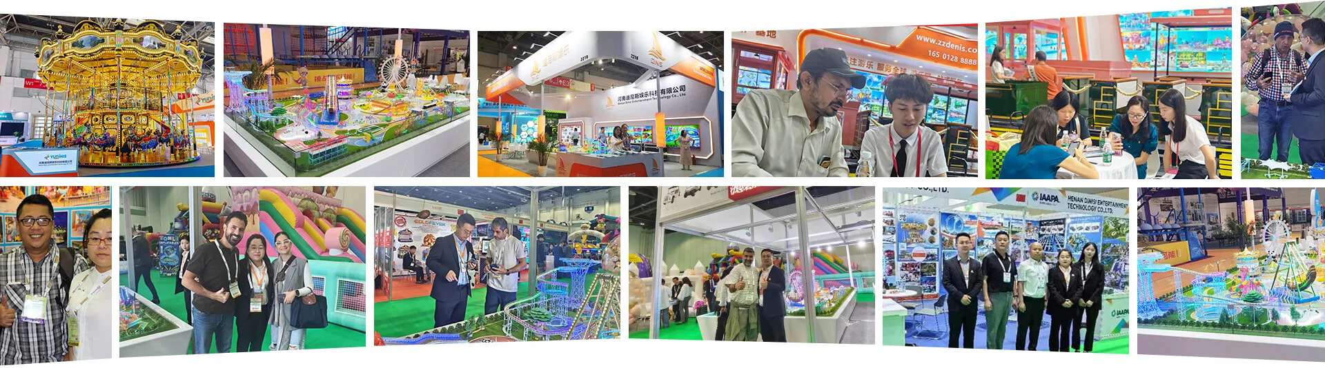 exhibition customers with the dinis sales team