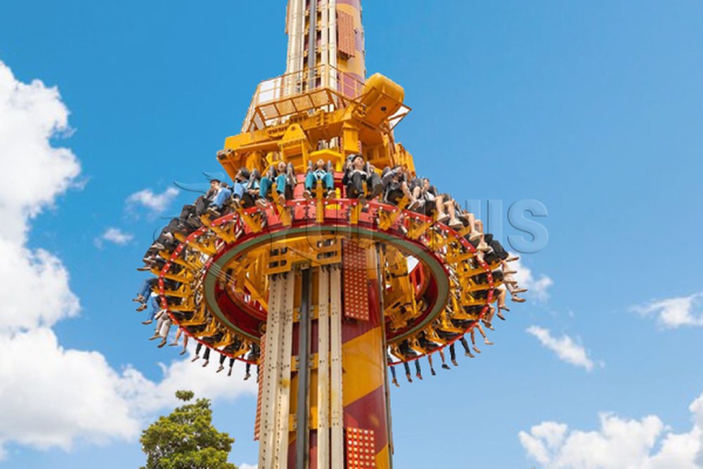 free fall adrenaline ride for parks in operation