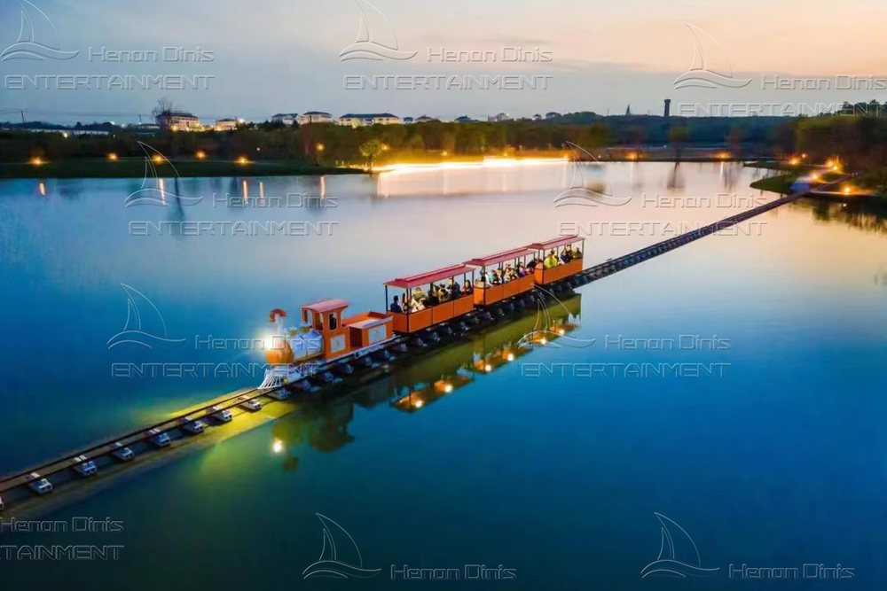 medium track train ride for parks delivered by dinis
