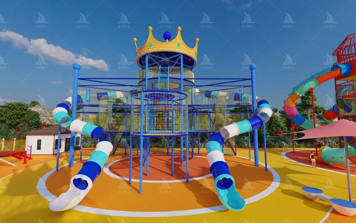Themed park design rendering for a 15,300 square metre site
