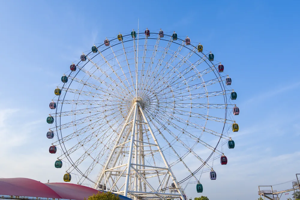 Ruota panoramica vintage del parco di divertimenti classici in vendita